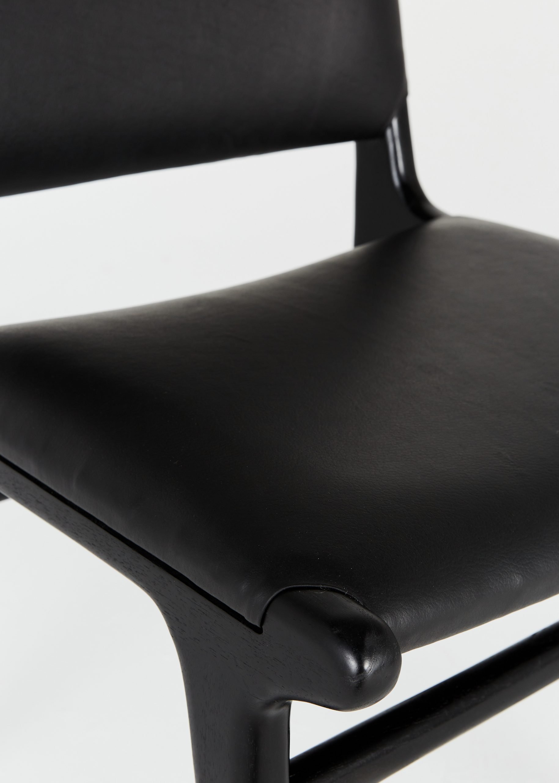 Padded Dining Chair Black