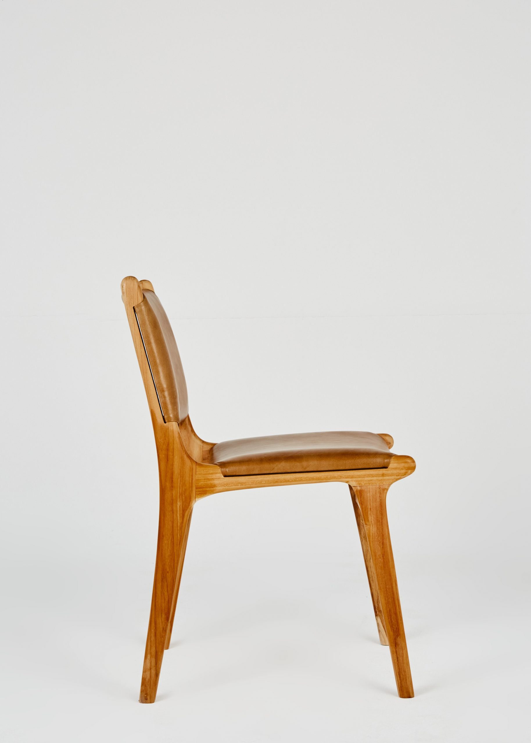 Walnut Padded Dining Chair