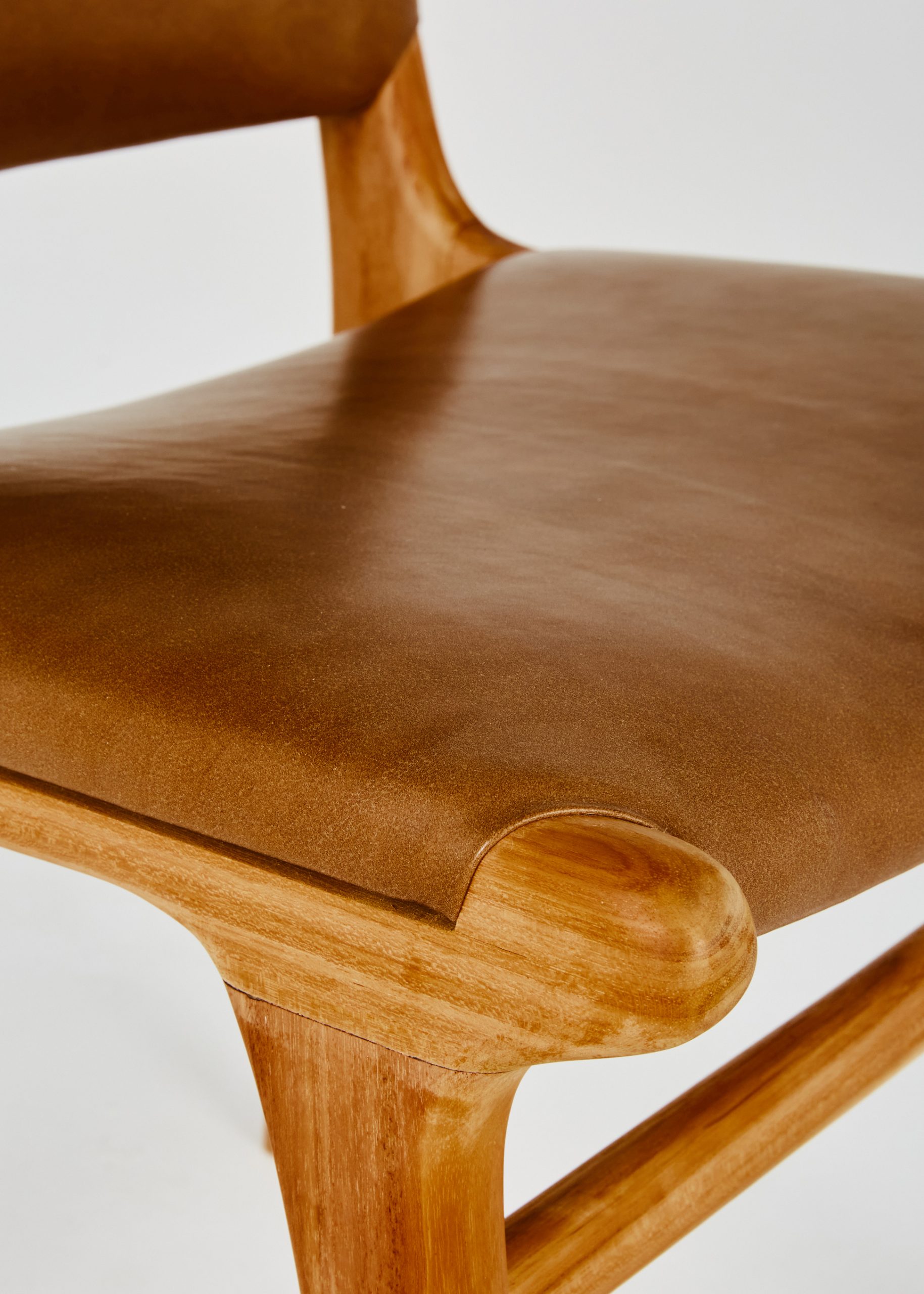 Walnut Padded Dining Chair